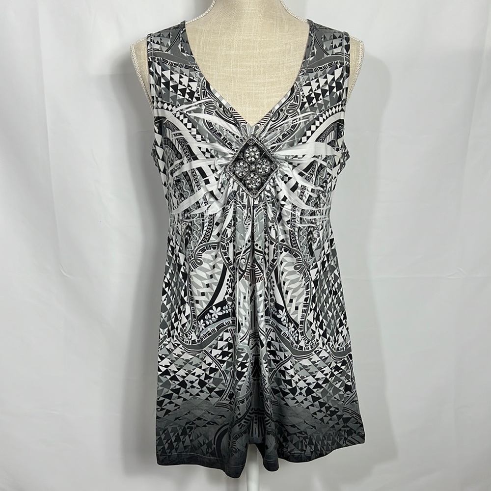 Apt. 9 M Black/White Tunic